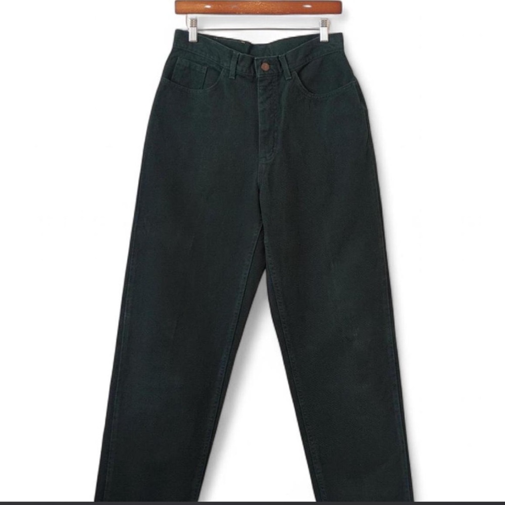 Lee Women's Dark Green High-Rise Tapered Pants